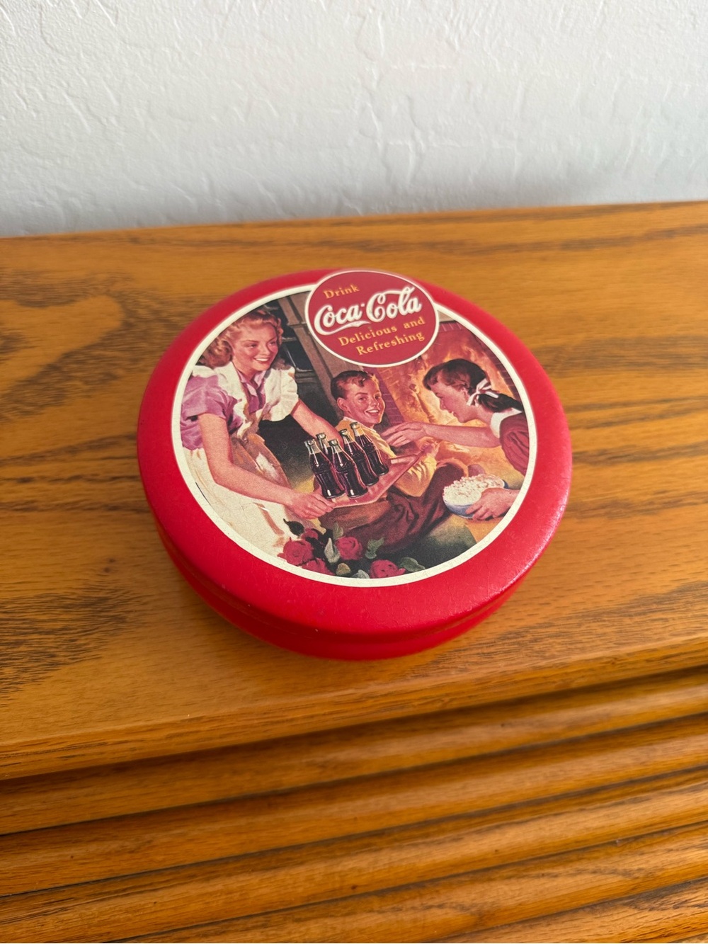 1992 Coca Cola Red Decorative Tin